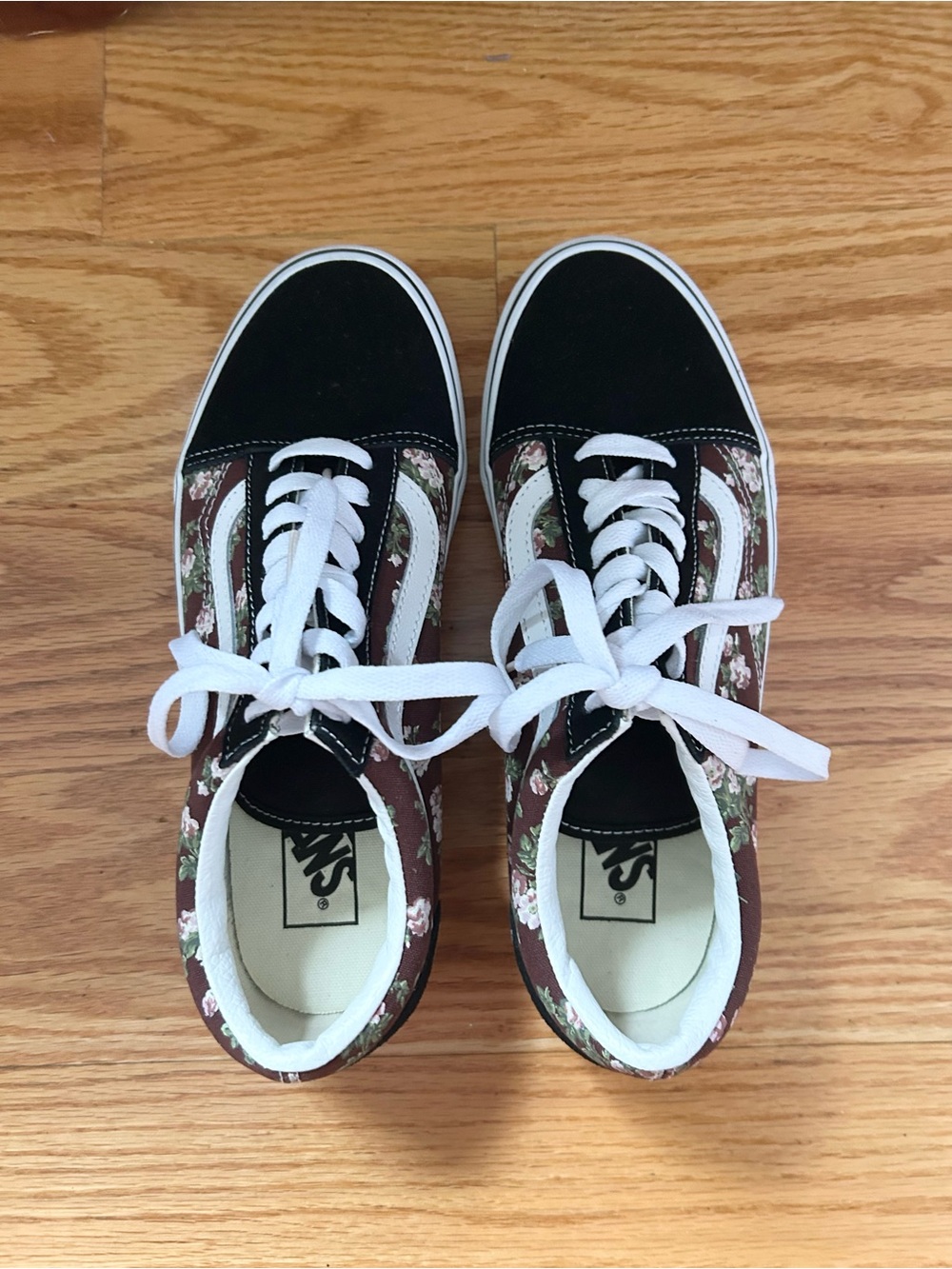 Vans Unisex Old Skool Shoes Wallflower Floral Bitter Chocolate 8 US Men / 9.5 US - Picture 2 of 7